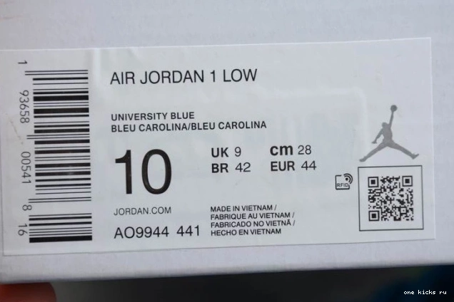 Cheap UNC (W) 1 Air Jordan AO9944-441 Low 0814